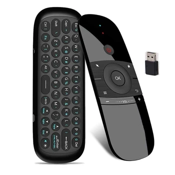 W1 Air Mouse 2.4G Беспроводная Клавиатура С Дистанционным Управлением Поддерживает Обучение micro USB T5EE