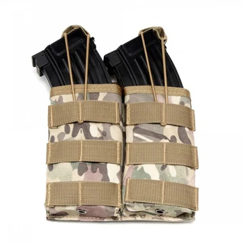 Molle Multicam Outdoor Hunting с открытым верхом, двойная сумка на 2 отделения, Страйкбольный журнал M4 AR, Пейнтбольные Тактические Аксессуары