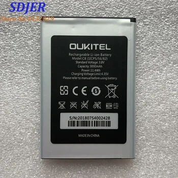 100% Новый аккумулятор для специального запасного мобильного телефона Oukitel C8 3000 мАч
