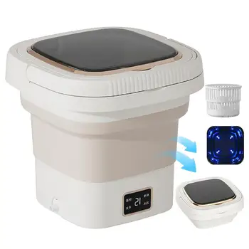 Портативная стиральная машина 9Л Складная Стиральная машина для квартиры с функцией обезвоживания Smart Mini Washer Стиральная машина