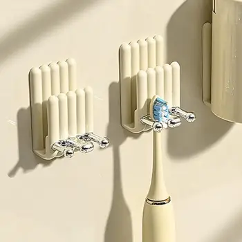 Настенный пылезащитный держатель для зубной щетки, Электрическая зубная щетка, Настенный держатель, Органайзер, Настенный стеллаж, Водонепроницаемые Элегантные инструменты для ванной комнаты