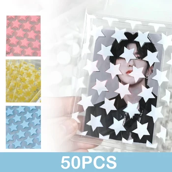 50ШТ Прозрачный Цветной самоклеящийся мешок Opp Star Love Odd для бисквитов, Самоуплотняющийся Розничный пакет, Подарочная упаковка ювелирных изделий, пластиковые пакеты
