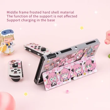 Для Nintendo Switch Case OLED Kawaii Case Accessorie Мультяшный чехол из ТПУ Protect Shell Cover для консольных игр Switch NS