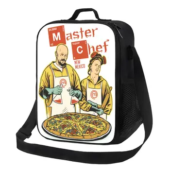Во все тяжкие Уолтер Уайт мем повар изолированные обед сумки для ТВ-шоу Гейзенберга охладитель тепловой еды Бенто коробка напольного проезда