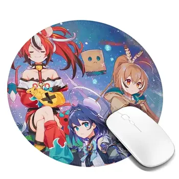 Коврик для мыши Hololive Manga Japan Girl, крутой противоскользящий коврик для мыши, Игровые аксессуары для портативных ПК, компьютерные коврики для мыши с рисунком