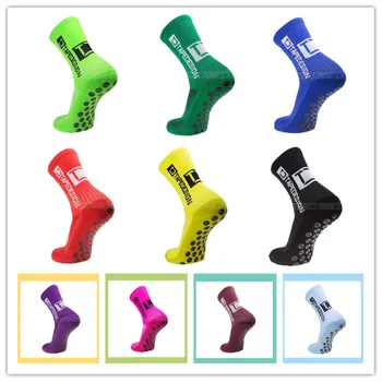 Новые Антипрофессиональные мужские футбольные носки 2021 года для верховой езды, Велосипедные Спортивные носки, Нейлоновые Дышащие Чулки для бега
