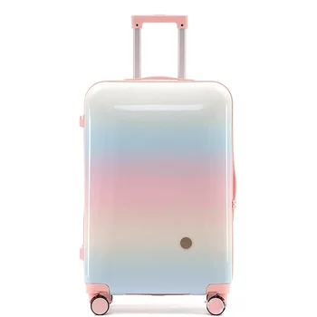 Багаж на колесиках Модный дорожный чемодан для мороженого Градиентный багажник Большой емкости Бесшумный Универсальный багаж на колесиках