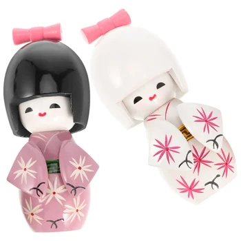 Деревянные куклы-кимоно, кукла-кимоно в японском стиле, японская деревянная кукла-кимоно, украшение для девочек, настольные фигурки кукол-кимоно