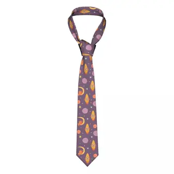 Повседневный узкий галстук с космическим рисунком Arrowhead для детей, тонкий галстук для мужчин, мужские аксессуары, простота для вечернего официального галстука