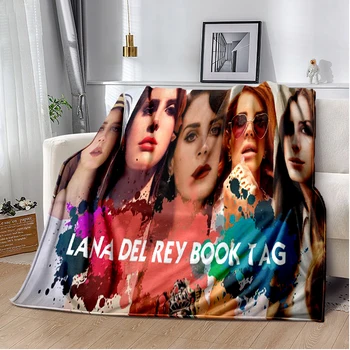 Фланелевое одеяло Lana Delre, покрывало для дивана для отдыха в домашнем офисе, многофункциональное переносное теплое одеяло для путешествий, подарочное одеяло