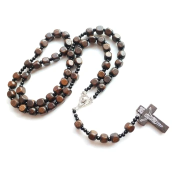 Католические ожерелья-четки для мужчин и женщин, ювелирные изделия, христианский религиозный подарок