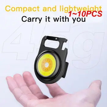1 ~ 10ШТ Мини-брелок для ключей Открытый Портативный аварийный фонарь для кемпинга USB Перезаряжаемый Многофункциональный светильник