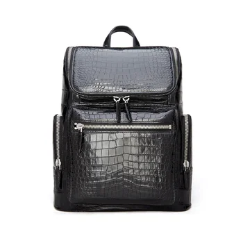 Новый мужской рюкзак из натуральной кожи, модная деловая высококачественная роскошная дорожная сумка на открытом воздухе, трендовая сумка для компьютера большой емкости.