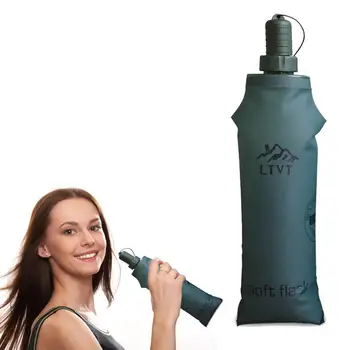 складная бутылка для воды из ТПУ объемом 250 мл, складная бутылка, спортивная сумка для воды, бутылки для питья на открытом воздухе, кемпинг