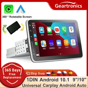 Универсальный автомобильный Радиоприемник 1 Din Android Автомобильный мультимедийный плеер с возможностью поворота на 360 Градусов Сенсорного экрана 9/10 дюймов WiFi GPS Bluetooth Автомобильный видеоплеер