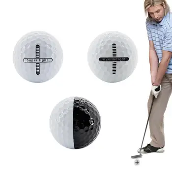 Тренировочные мячи для гольфа 43 мм Резиновый тренировочный мяч для гольфа Реалистичное ощущение и ограниченное использование в полете в помещении или на открытом воздухе Для внутреннего и наружного использования
