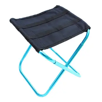 Складной стул для рыбалки из алюминиевого сплава Легкий Табурет для пикника Мебель для кемпинга на открытом воздухе Draagbare Strand Stoel Tuinmeubilair