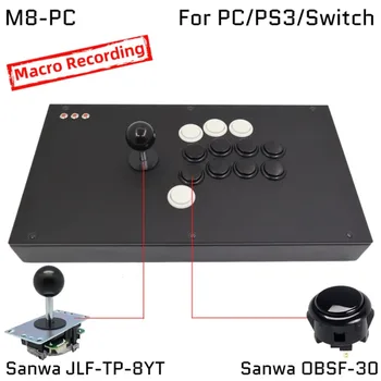 Боевая доска FightBox M8/ PC Hitbox в японском стиле SANWA, оригинальный кнопочный джойстик, аркадный контроллер джойстика, подходит для ПК
