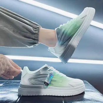 Мужская обувь Осень 2023, новая дизайнерская доска для спорта и отдыха, обувь для подростков, увеличенная за счет удобной обуви Tide
