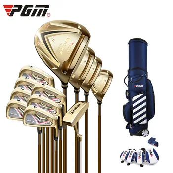 Набор мужских клюшек для гольфа PGM с регулируемым углом наклона и сменным валом профессиональные Спортивные наборы для гольфа Мужские правосторонние MTG017