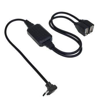 Высокоскоростной кабель-концентратор OTG C-типа, разъем USB Type-c к двойной розетке 2.0, нагрузка OTG, 2 порта и распределитель 0,5 м