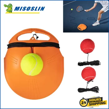 Устройство для тренировки тенниса, мяч для отскока с длинной эластичной веревкой, вспомогательная база, тренажер для тенниса Solo, оборудование для тренировок по теннису в тяжелых условиях.