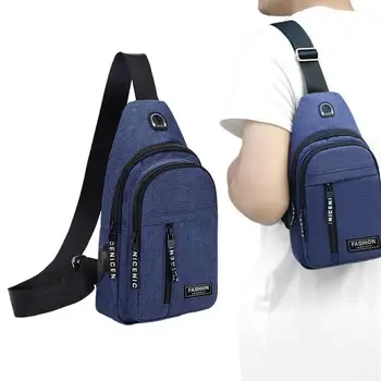 Мужской рюкзак-слинг, рюкзак через плечо, нагрудный рюкзак, сумка-слинг Большой емкости, Водонепроницаемая сумка-слинг для