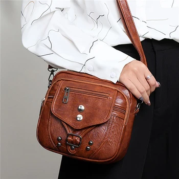 Высококачественная кожаная сумочка, роскошные сумки, женские сумки через плечо, дизайнерская сумка через плечо для женщин, модная женская сумка-мессенджер