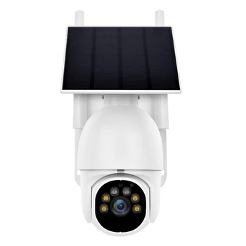 Наружные камеры Wi-Fi Беспроводная камера видеонаблюдения с низким энергопотреблением прожектор с обзором 360 ° Штепсельная вилка ЕС