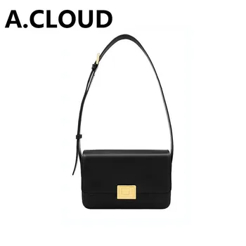 Женская седельная сумка A. Cloud от роскошного бренда, нишевая ретро-сумка через плечо с высококачественной текстурой