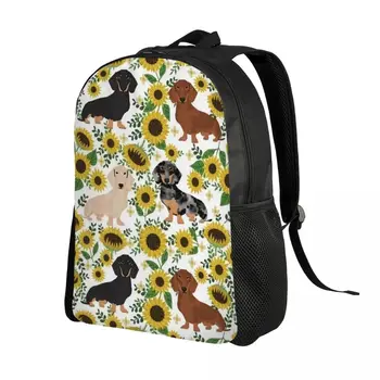 Рюкзак для ноутбука Badger Sausage Dog для мужчин и женщин, повседневная сумка для книг для студентов колледжа, сумка для щенков таксы