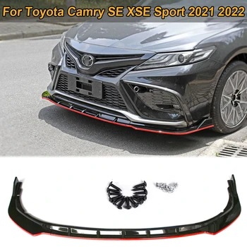 Для Toyota Camry SE XSE Sport 2021 2022 Передний Бампер Спойлер Боковой Разветвитель Дефлектор Подбородка Обвес Защита Автомобильные Аксессуары
