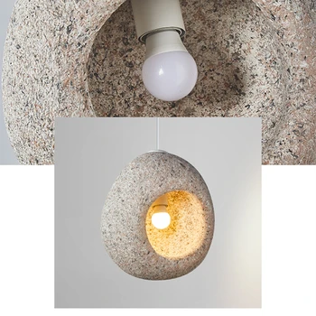 Современная люстра для ресторана wabi-sabi дизайнерская лампа для бара в кремовом стиле Nordic simple personality прикроватные лампы