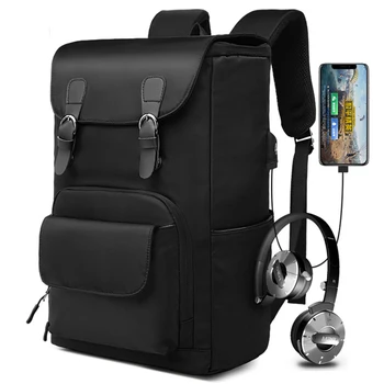 Рюкзак для деловых поездок, Корейский ноутбук, повседневные Мужские Оксфорды, многофункциональные сумки, зарядка через USB, водонепроницаемые Модные уличные рюкзаки