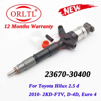 ORLTL 23670-30400 23670-39365 Дизельный Инжектор Новый 23670-0L090 295050-0520 для Toyota Hilux 2.5 d/3.0d 2010 2KD/1KD-FTVEuro 4
