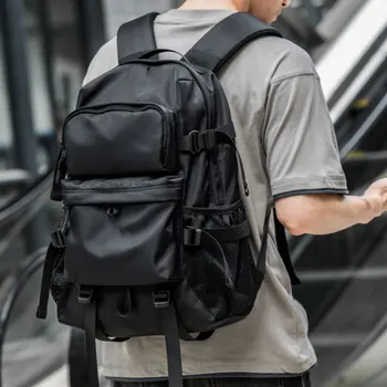 Новый рюкзак, черная противоугонная брызгозащищенная модная сумка для подростков, многофункциональный мужской рюкзак для подростков Mochila