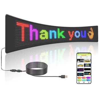 Высокая яркая светодиодная панель Martix RGB Полноцветная Гибкая светодиодная вывеска Wifi Control App Программируемая для рекламы магазина бизнеса