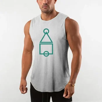 Новый летний жилет для фитнеса, мужская быстросохнущая футболка без рукавов, тренировочная одежда из мышечной сетки