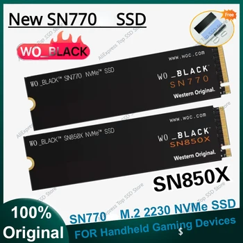 Western Original WO_BLACK SN770 NVMe SSD M.2 2280 Внутренний твердотельный накопитель со скоростью до 5000 Мбит/ с PS5 для Портативных Игровых устройств TLC 3D NAND