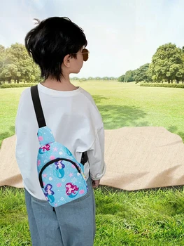 Детская сумочка Регулируемая Поясная нагрудная сумка Милая дорожная нейлоновая сумка-мессенджер на открытом воздухе С пользовательским логотипом Сумка через плечо для детей