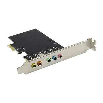 CMI8738 5.1 / 6CH PCI-E X1 3D Стерео Эффект объемного звучания Аудио и видео Звуковая карта для домашних развлечений
