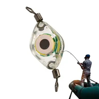 Свет для подводной рыбалки, приманки для троллинга в форме глаза, сверхяркая погружная светодиодная мигалка с водяным срабатыванием, лампа для приманки для рыбалки