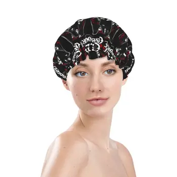 Изготовленная на заказ шапочка для душа Оззи Осборна, женская многоразовая водонепроницаемая британская певица хэви-метал-рок-музыки, шапочки для ванны большого размера, длинные волосы