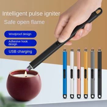 Новая ветрозащитная USB-зарядка, удлинитель, зажигалка, Дизайн крючка для кухни, Газовая плита, Свеча, Домашняя зажигалка для ароматерапии