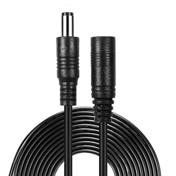 Удлинитель кабеля постоянного тока, удлинительный шнур питания 12 В постоянного тока, соединительный провод 5,5 мм x 2,1 мм для светодиодной ленты камеры видеонаблюдения