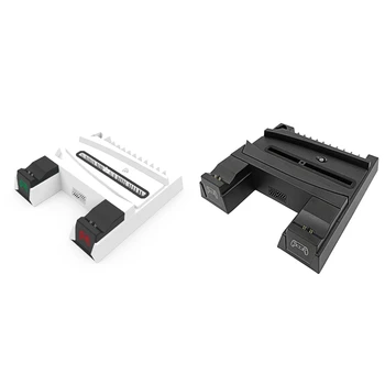 Для PS5 Подставка для охлаждающего вентилятора Охлаждающая база Зарядное устройство Охлаждающий вентилятор с подставкой для наушников и адаптером переменного тока