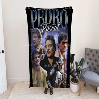 Одеяло Pedro Pascal в стиле ретро 90-х, подарочная фланель, приятная для кожи Без раздражения