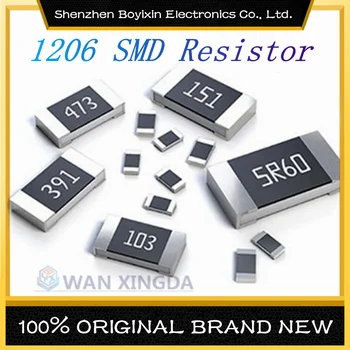 100шт SMD 1206 1% Высокоточный Резистор 1R 2R 3R 4R 5.6R 10R 20R 30R 40R 56R 68R 82R 0.1R 100R 220R 470R 1K 10K 20K 33K 82K