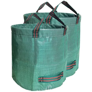 2 упаковки садовой дворовой сумки, водонепроницаемые многоразовые сумки для листьев, сверхмощные садовые сумки, мешки для мусора на лужайке, у бассейна, во дворе