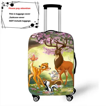 Защитный чехол для чемодана Disney Bambi, дорожных принадлежностей, тележки, эластичный защитный чехол от пыли